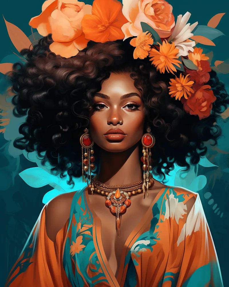 Tropical Portrait Bloom | Paint By Numbers Kit