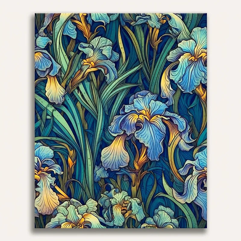 Iris Garden | Paint By Numbers Kit