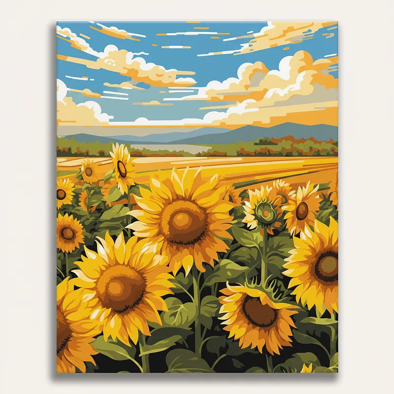 Sunflower Field | Paint By Numbers Kit