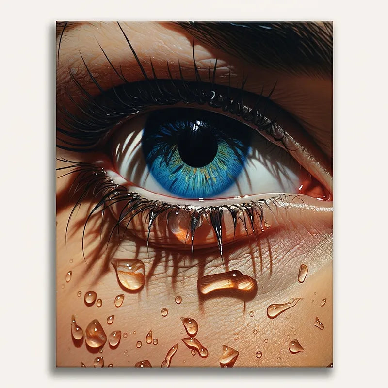 Crying Eye Portrait | Paint By Numbers Kit