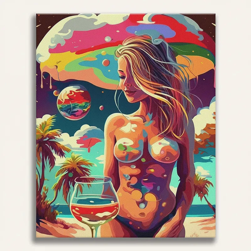 Cosmic Woman Dreams | Paint By Numbers Kit