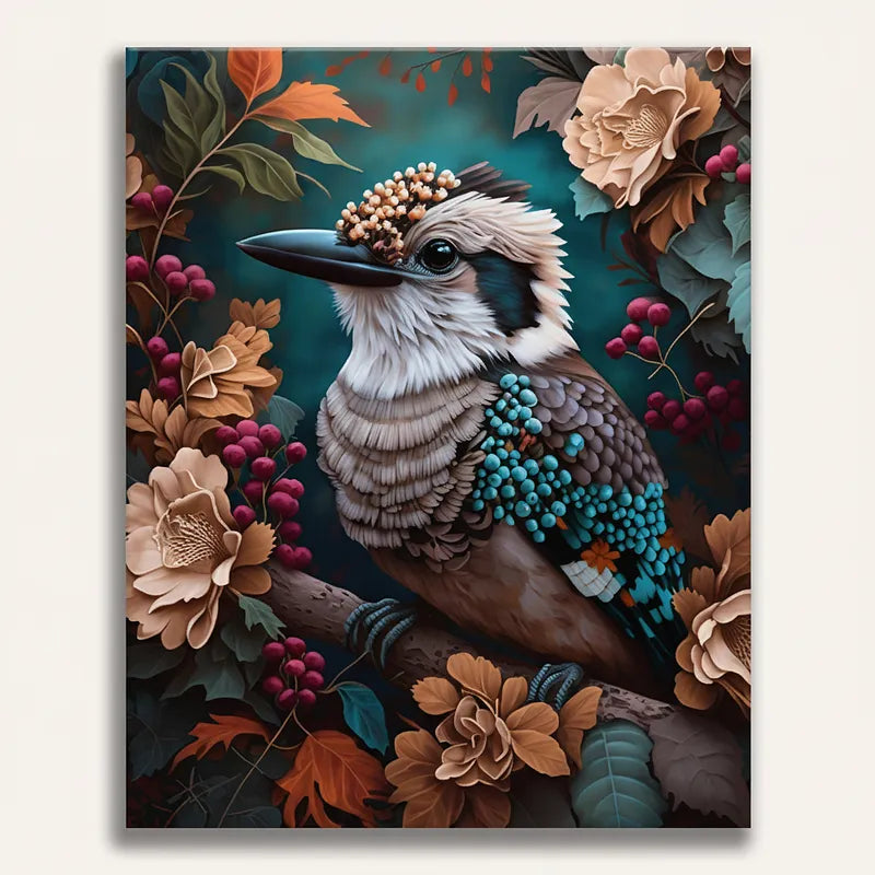 Floral Kookaburra | Paint By Numbers Kit