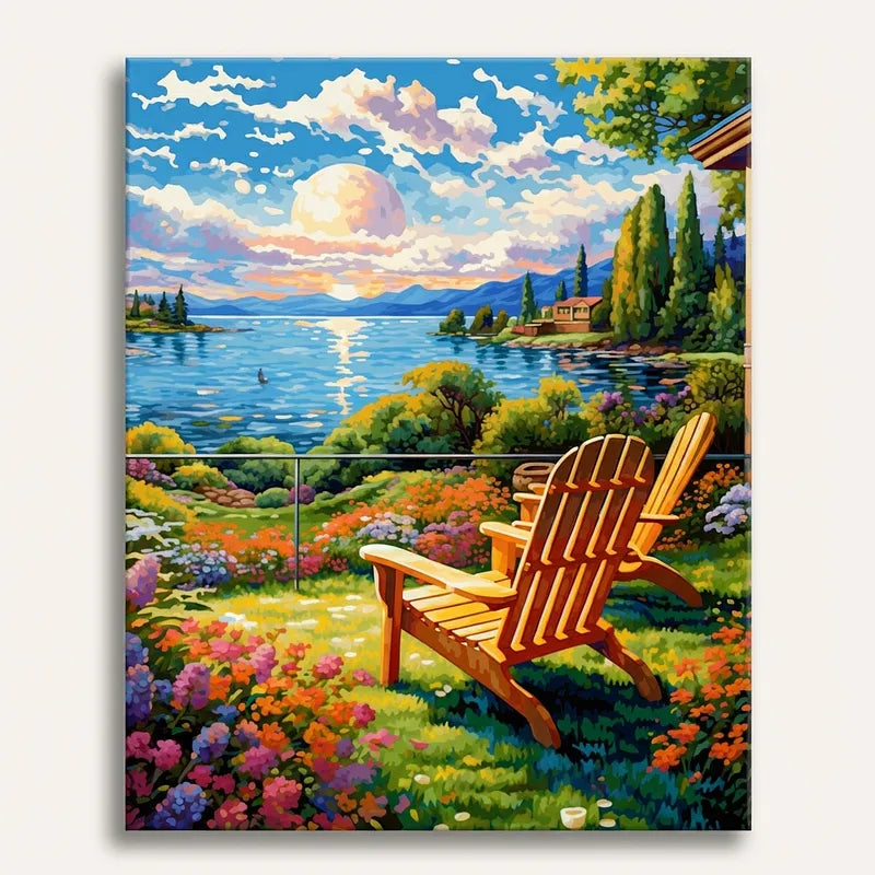Lakeside Garden Retreat | Paint By Numbers Kit