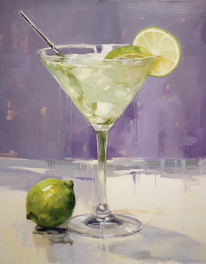 Lime Cocktail Painting | Paint By Numbers Kit