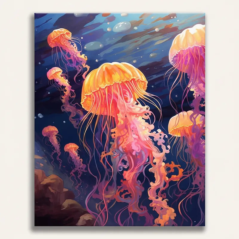 Jellyfish Ocean Dream | Paint By Numbers Kit