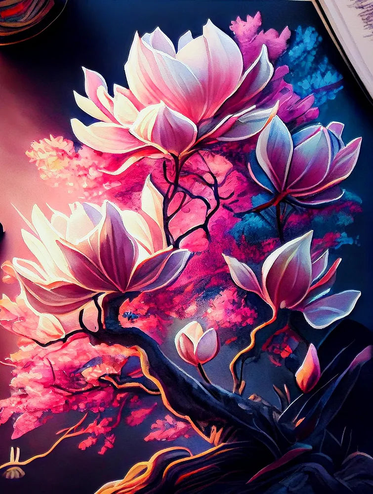 Magnolia Blossoms | Paint By Numbers Kit
