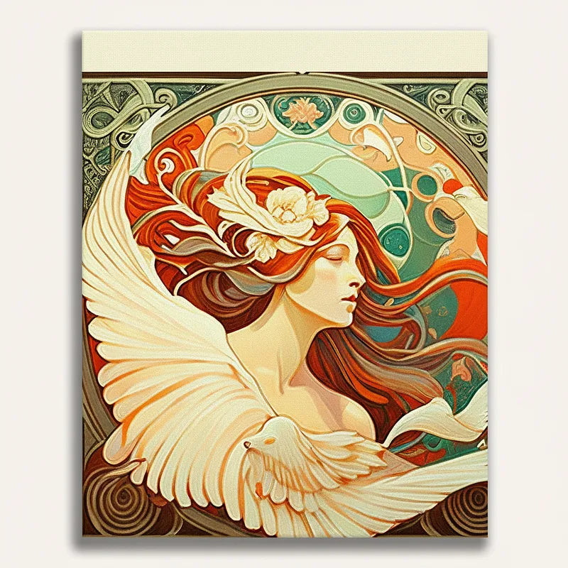 Art Nouveau Angel | Paint By Numbers Kit