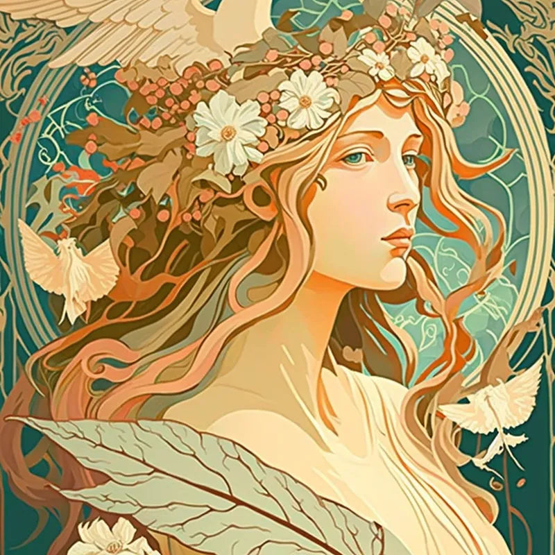 Art Nouveau Goddess | Paint By Numbers Kit