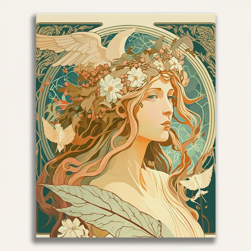 Art Nouveau Goddess | Paint By Numbers Kit