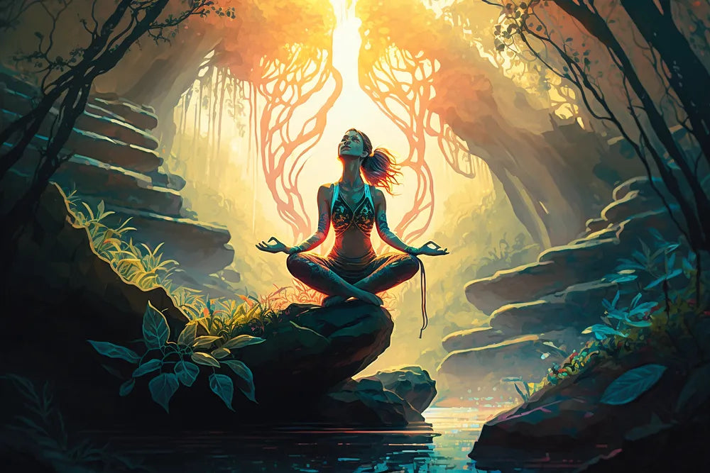 Meditation Cave Sanctuary | Paint By Numbers Kit