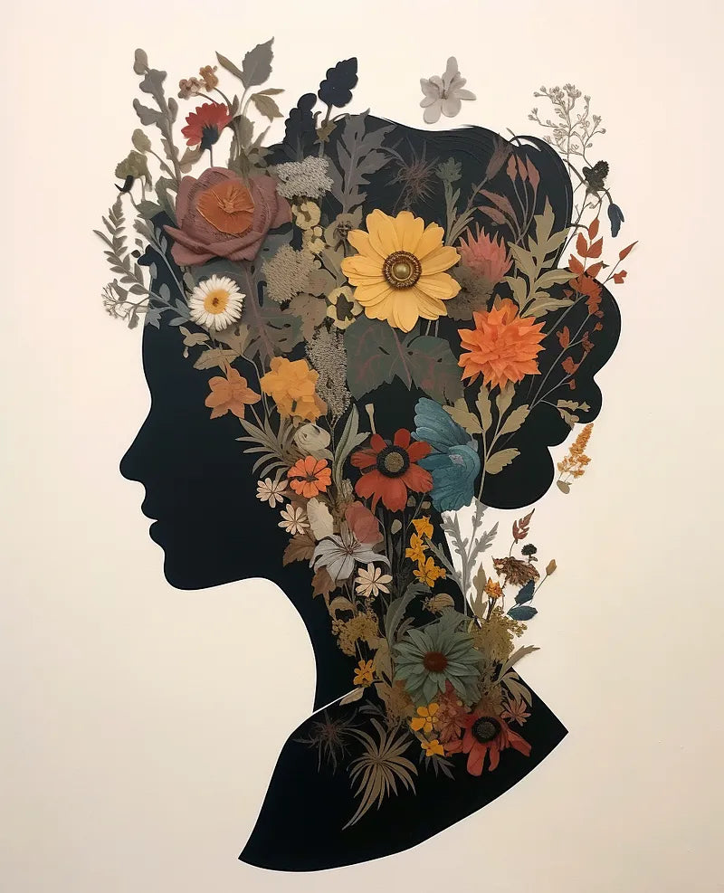 Floral Mind Portrait | Paint By Numbers Kit