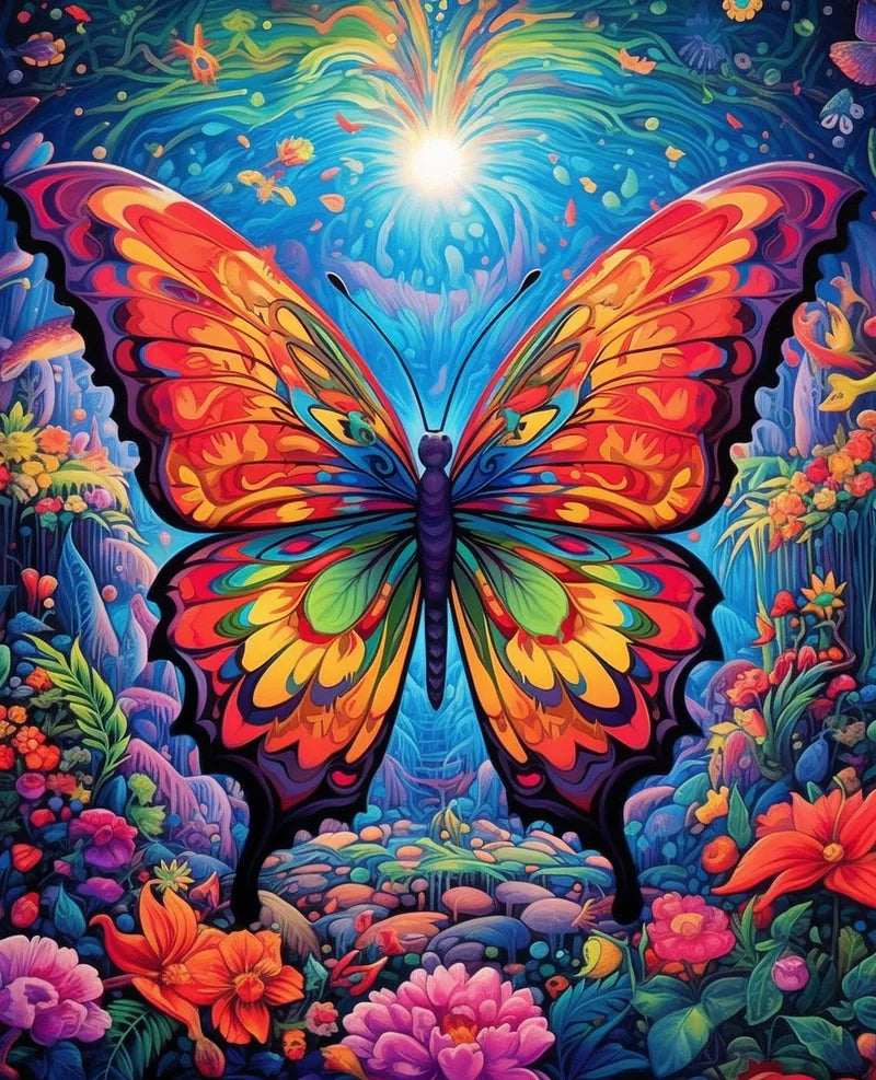 Rainbow Butterfly | Paint By Numbers Kit