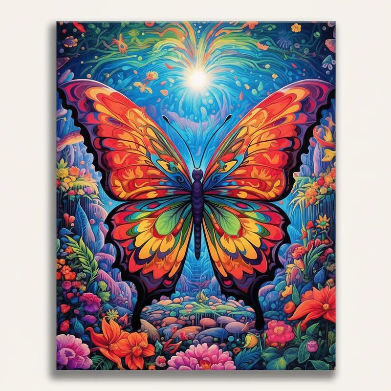 Rainbow Butterfly | Paint By Numbers Kit