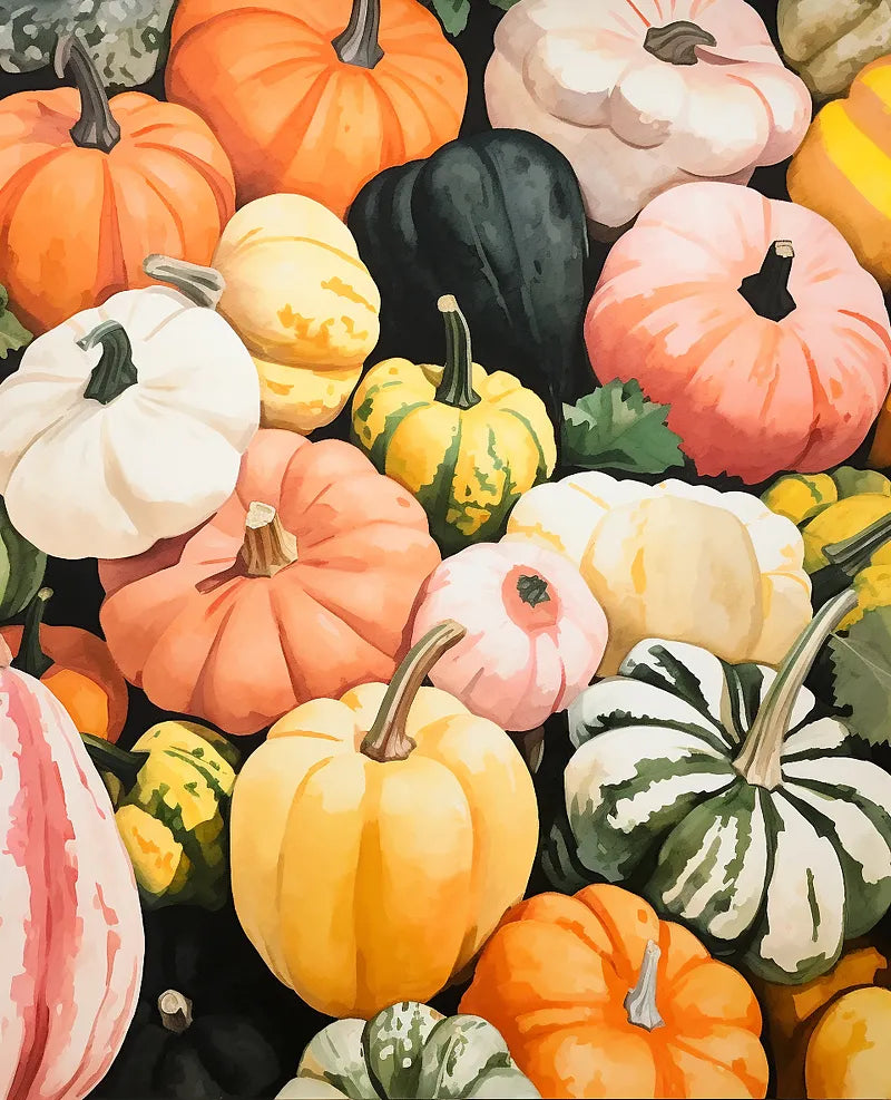 Autumn Pumpkin Harvest | Paint By Numbers Kit