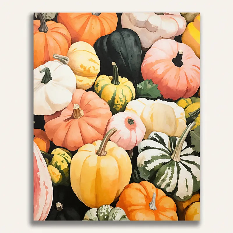 Autumn Pumpkin Harvest | Paint By Numbers Kit