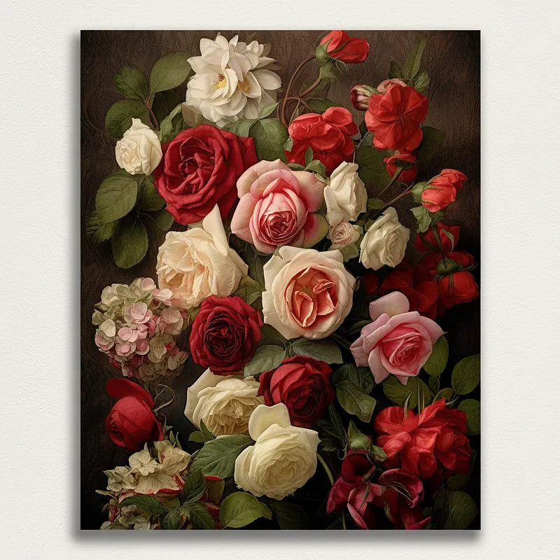 Classic Rose Bouquet | Paint By Numbers Kit