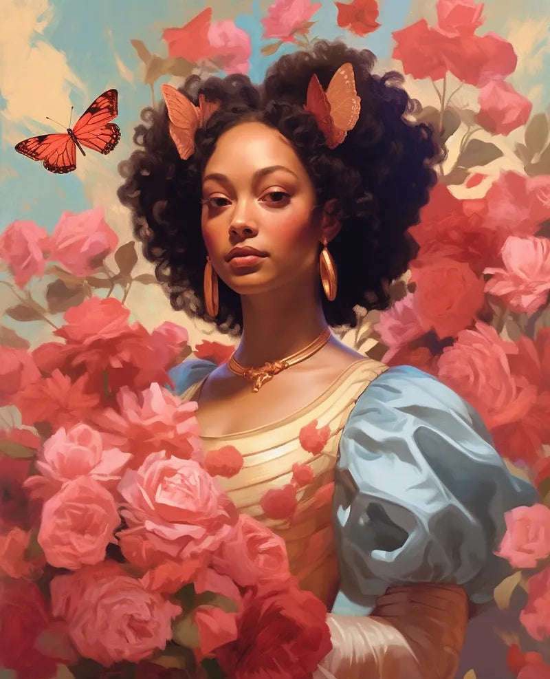 Butterfly Garden Portrait | Paint By Numbers Kit