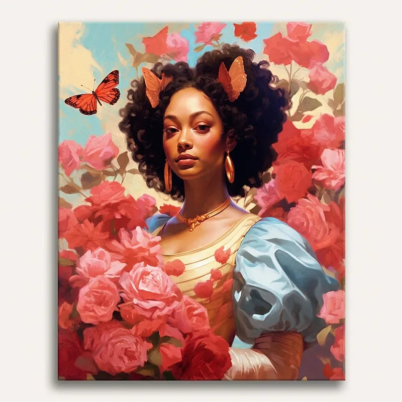 Butterfly Garden Portrait | Paint By Numbers Kit