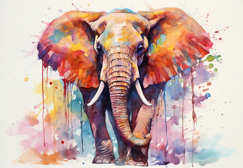 Colorful Elephant | Paint By Numbers Kit