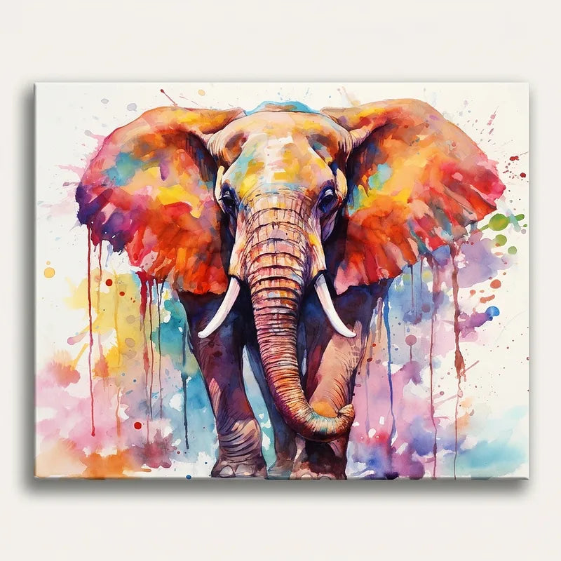 Colorful Elephant | Paint By Numbers Kit