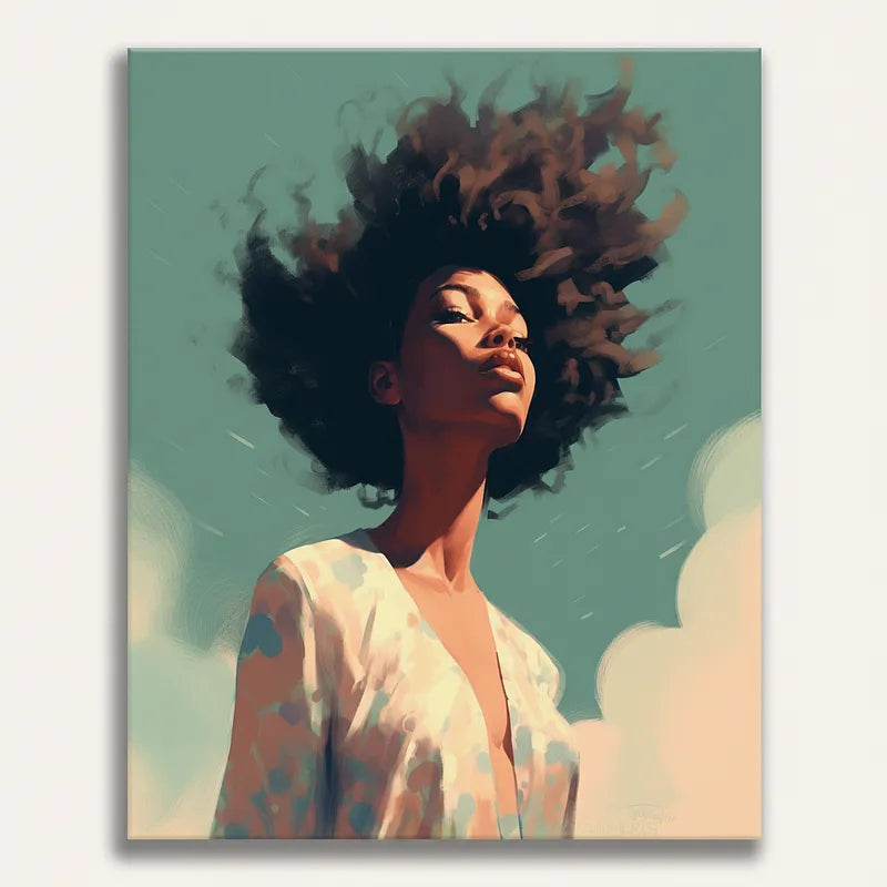 Afro Beauty Portrait | Paint By Numbers Kit