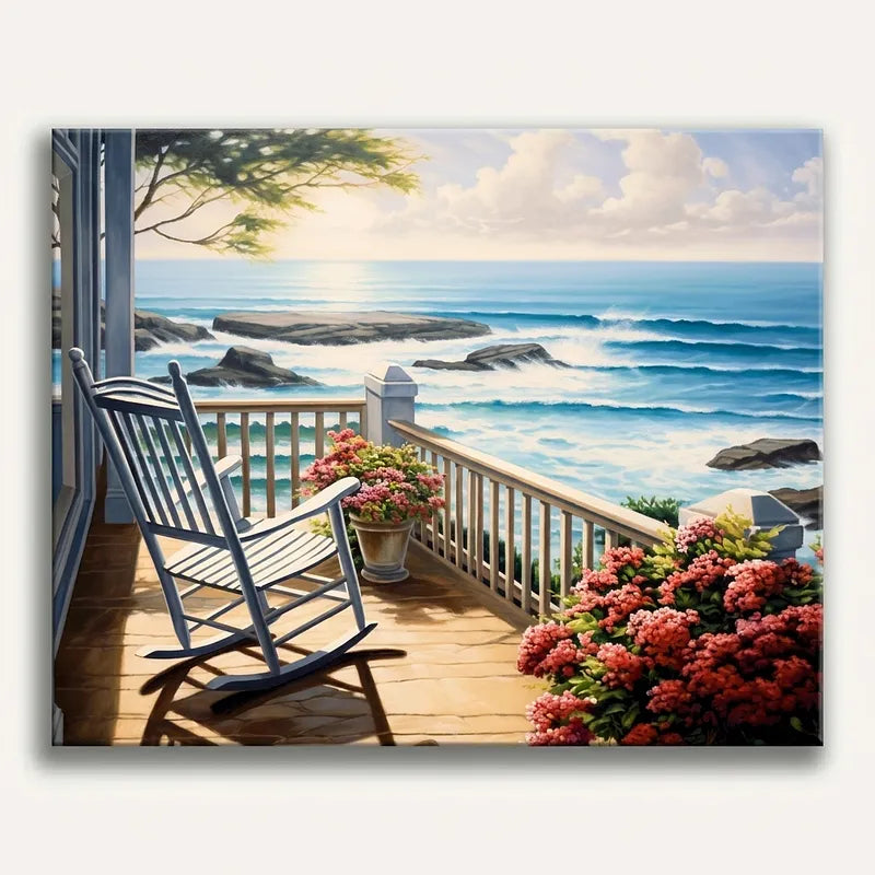 Coastal Deck View | Paint By Numbers Kit