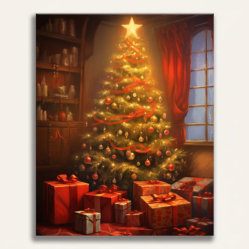 Christmas Tree Glow | Paint By Numbers Kit