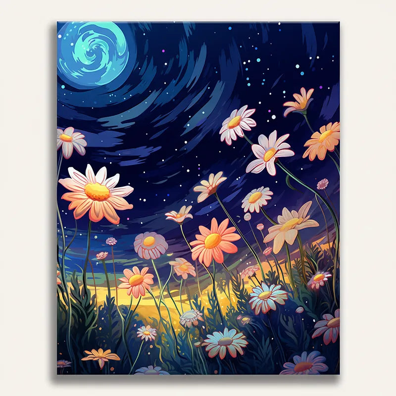 Starry Daisies | Paint By Numbers Kit