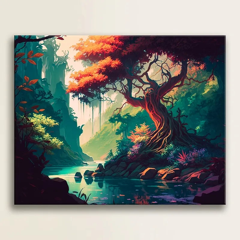 Enchanted Forest Stream | Paint By Numbers Kit