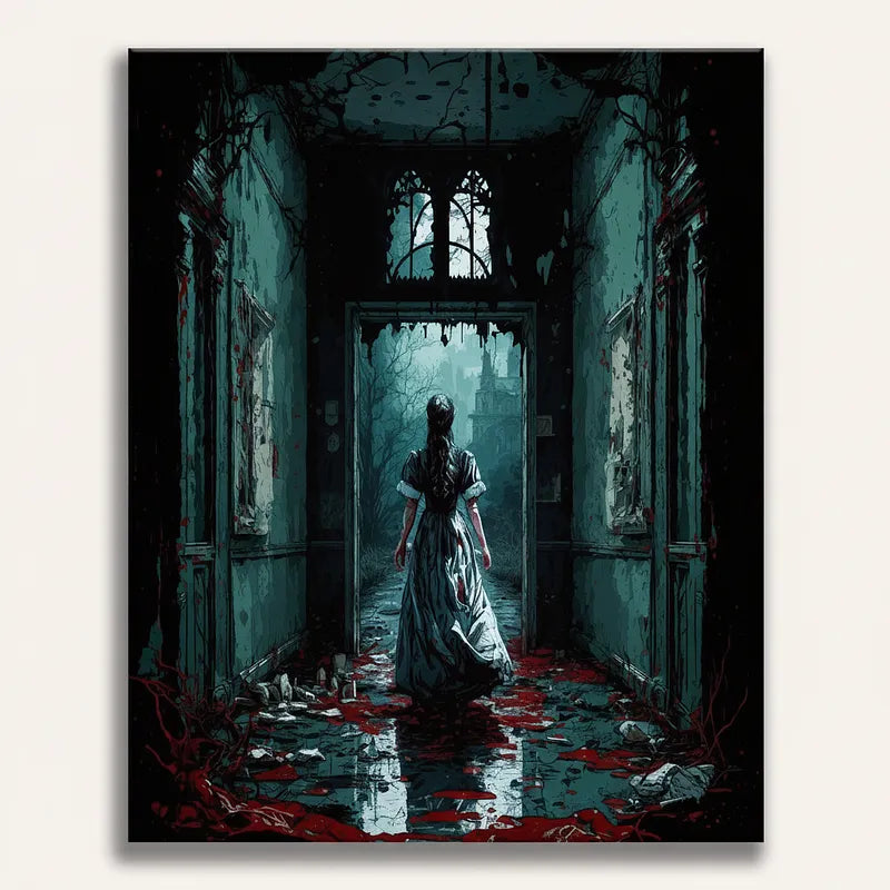 Gothic Mansion Horror | Paint By Numbers Kit