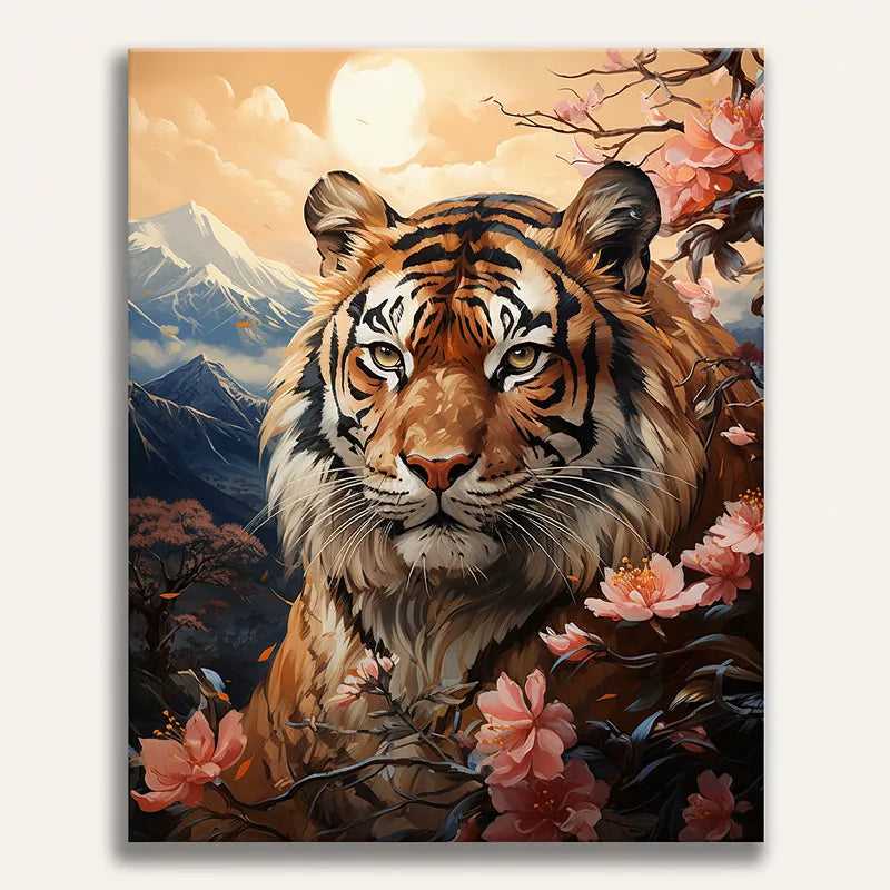 Majestic Tiger Blossoms | Paint By Numbers Kit