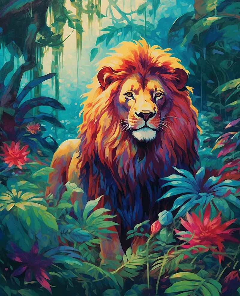 Jungle Lion | Paint By Numbers Kit