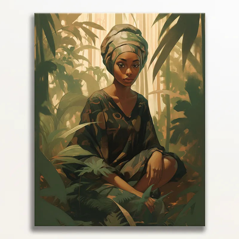 Jungle Portrait Woman | Paint By Numbers Kit