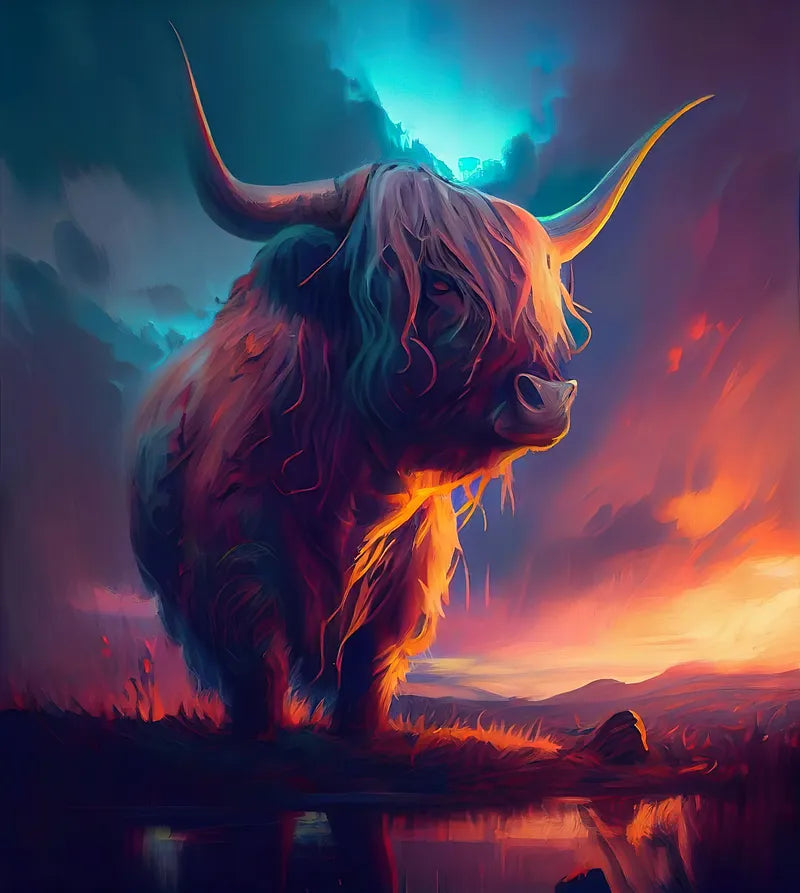 Highland Bull | Paint By Numbers Kit