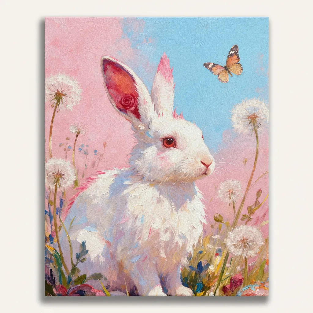 Whimsical Bunny Painting | Paint By Numbers Kit
