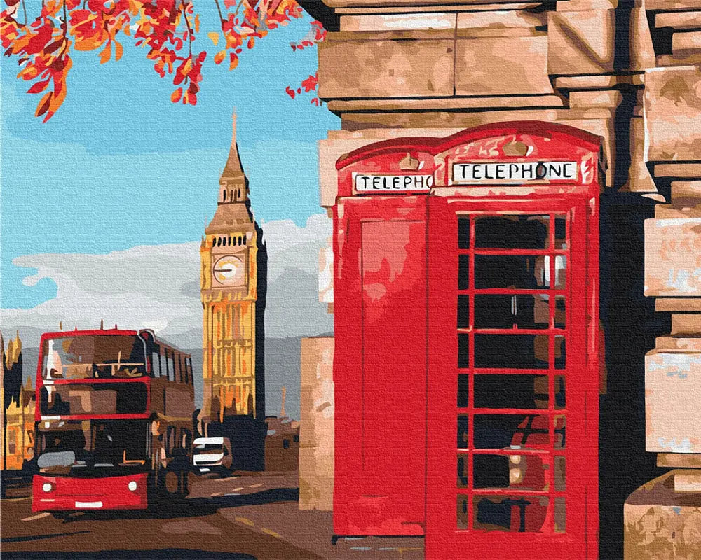 London Telephone Box | Paint By Numbers Kit