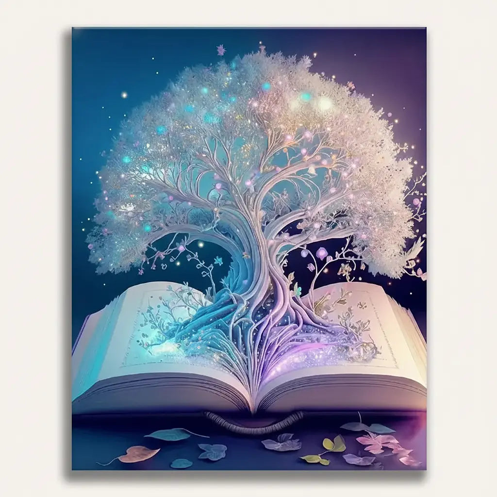 Magical Tree Book - Framed Paint by Numbers Kit