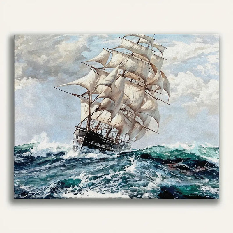 Stormy Sailing Ship | Paint By Numbers Kit
