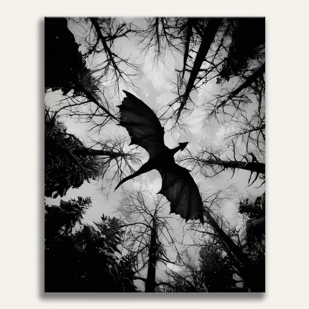 Raven Flight - Framed Paint by Numbers Kit