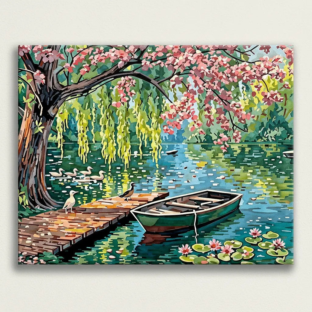 Lakeside Willow Serenity | Paint By Numbers Kit