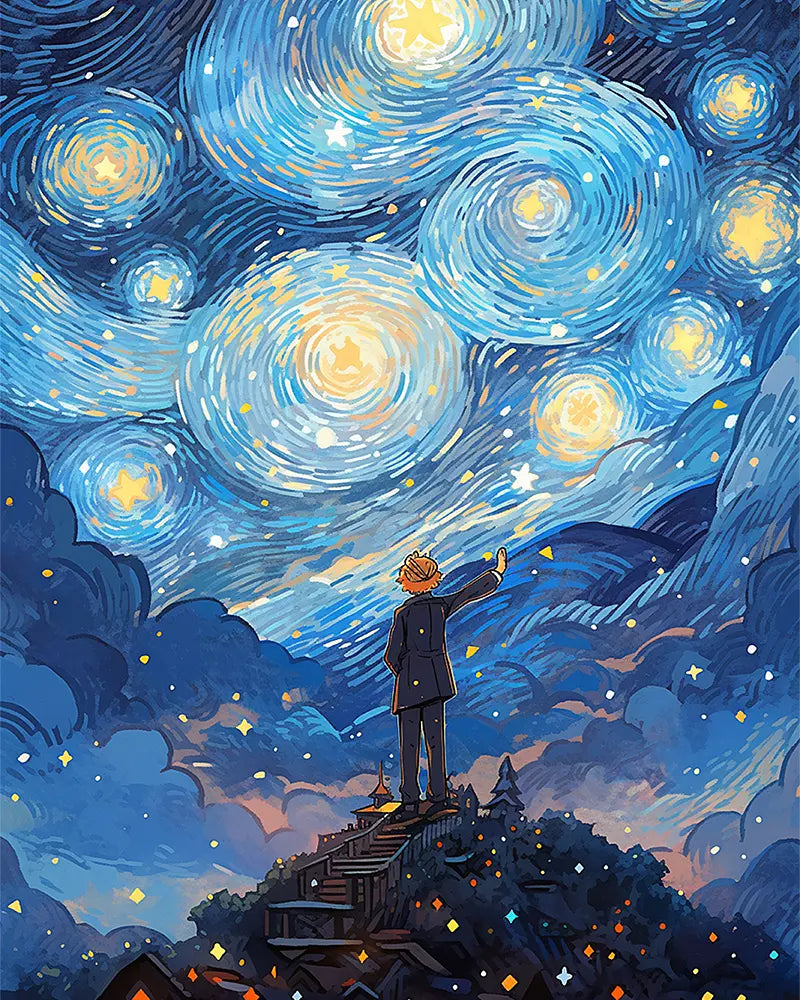Starry Night Adventure - Paint by Numbers Kit
