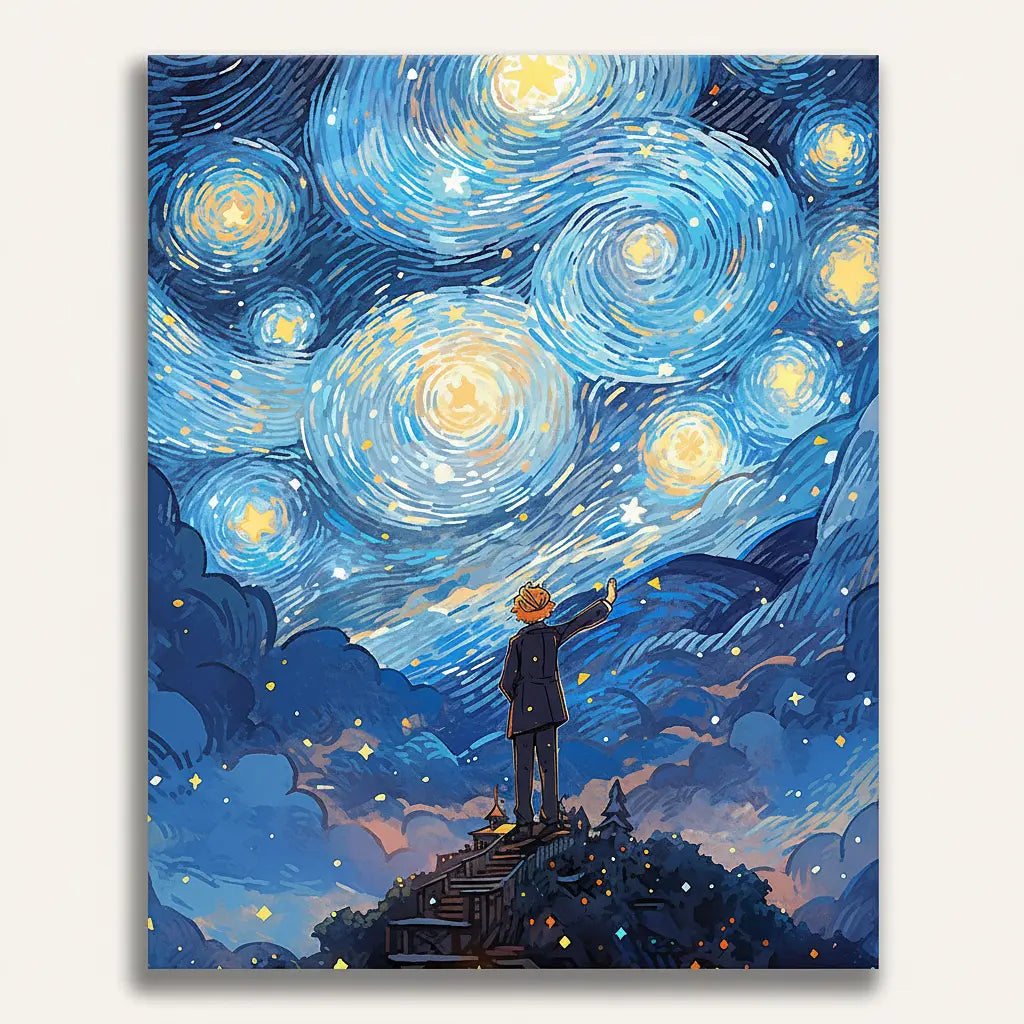 Starry Night Adventure - Framed Paint by Numbers Kit