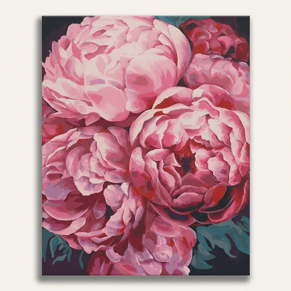 Pink Peony Kit | Paint By Numbers Kit