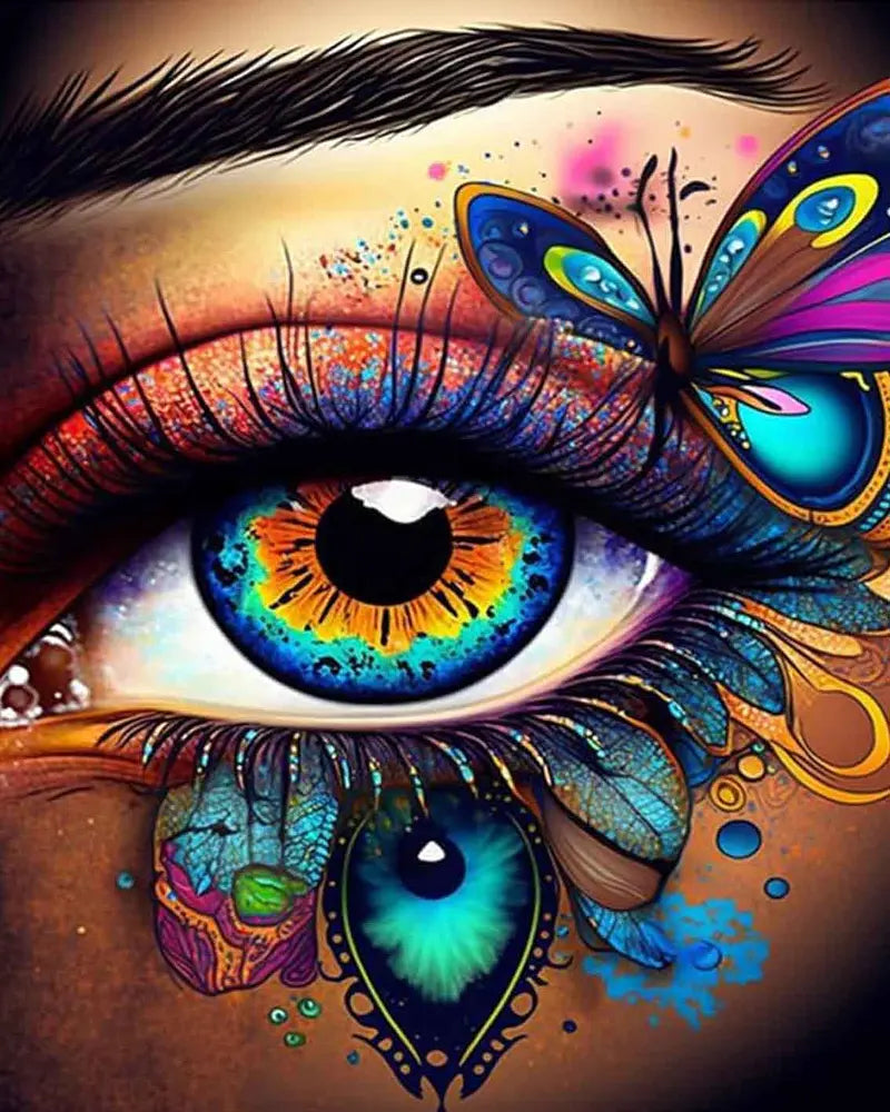 Butterfly Eye Art - Paint by Numbers Kit