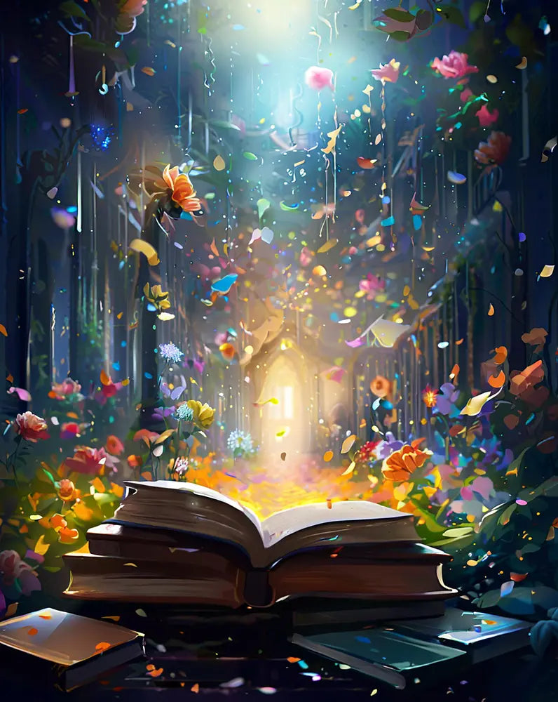 Magical Library Dreams - Paint by Numbers Kit