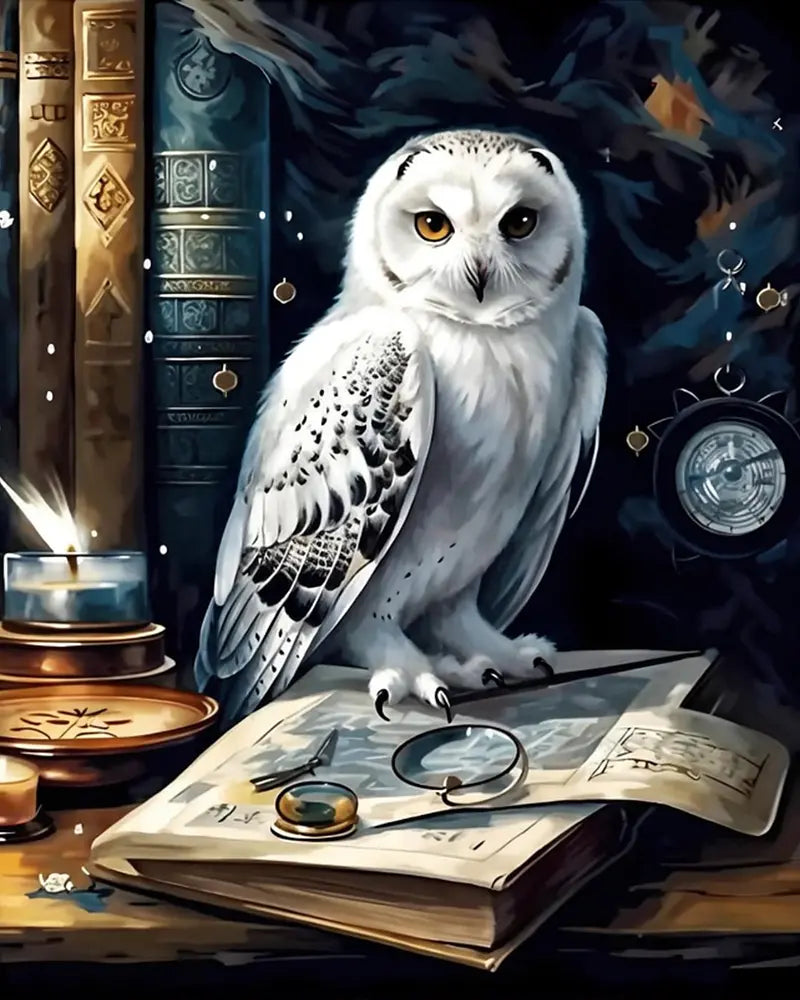 Wise Owl Scholar - Paint by Numbers Kit