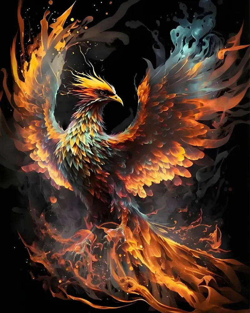 Phoenix Fire Eagle | Paint By Numbers Kit