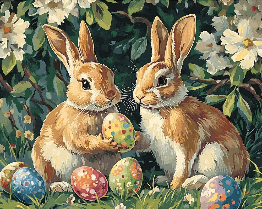 Easter Bunnies | Paint By Numbers Kit