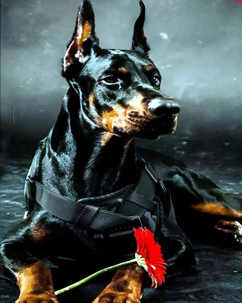 War Dog Portrait | Paint By Numbers Kit