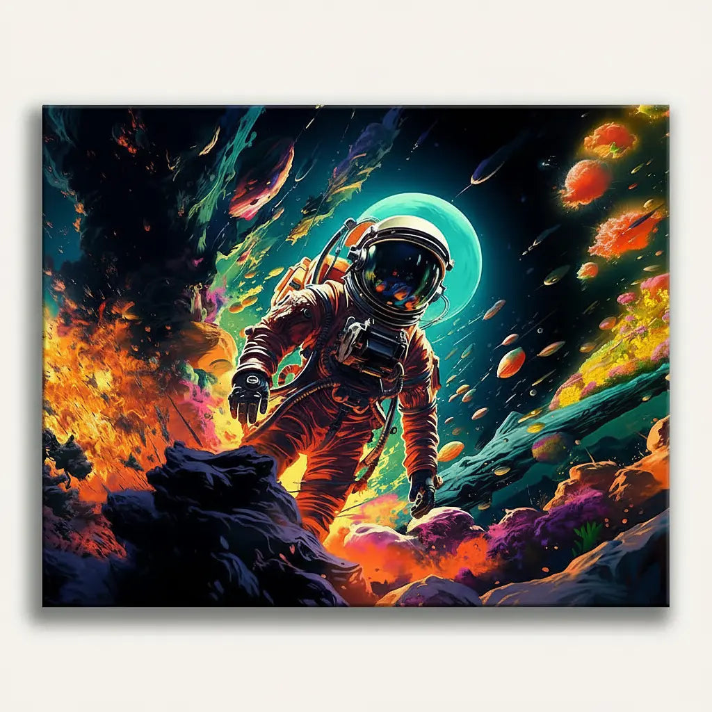 Cosmic Astronaut Adventure | Paint By Numbers Kit
